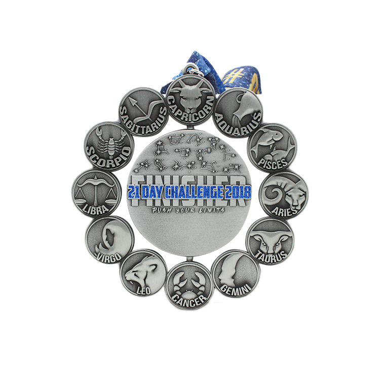 Custom Zodiac Marathon Running Award Sports Metal Medal