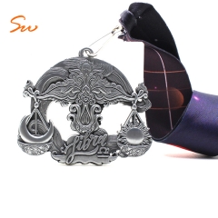 Custom 3D Design High Quality Zinc Alloy Libra Medal