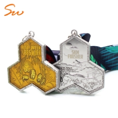 Custom High Quality Metal Finisher Sports Medal With Ribbon