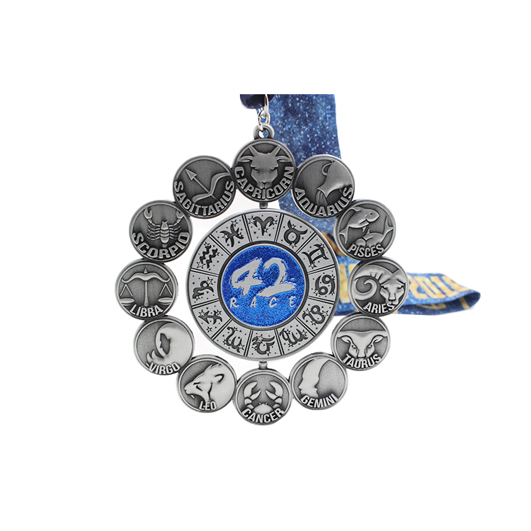 Custom Zodiac Marathon Running Award Sports Metal Medal