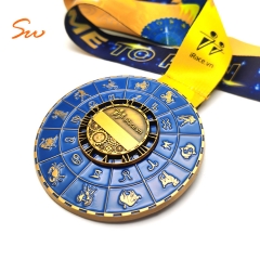 Custom Metal Logo Souvenir 12 Constellations Award Medal