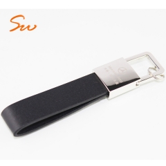 China Shenzhen Manufacturer Made Leather KeyChain With Key Ring