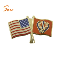 Custom Country Flag Lapel Pin Badges