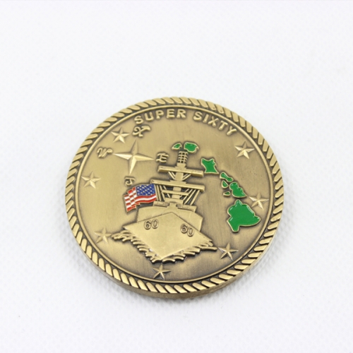 Commemorative Coin Maker Wholesale Cheap Custom 3D Metal Antique Challenge Coin