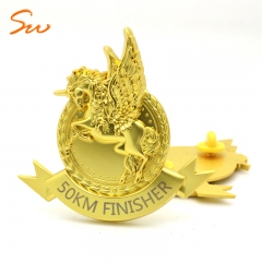 Custom Zinc Alloy Metal Car Emblem Badge 3D Emblem Badge Gold Plated