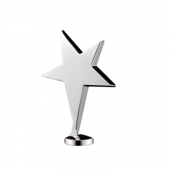 custom gold silver star trophy award